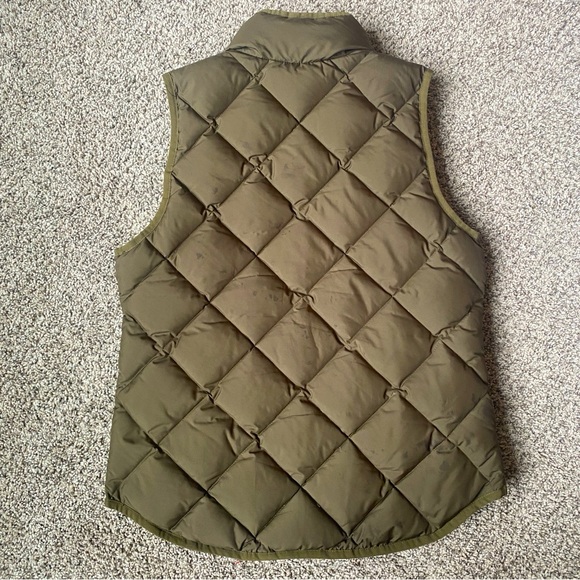 J.Crew Olive Quilted Puffer Vest - Picture 5 of 8